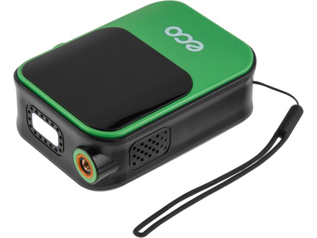 Компрессор автомобильный ECO AE-007 Comfort (7,4 В, 40 Вт, 18 л/мин, 4000 мА·ч, 10 Бар, LED дисплей, режим повербанка, фонарь, 4 насадки, сумка) (EC3010-2)