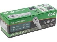 Компрессор автомобильный ECO AE-005 Comfort (7,4 В, 40 Вт, 16 л/мин, 4000 мА·ч, 10 Бар, LED дисплей, фонарь, 3 насадки, сумка.) (EC3010-1)
