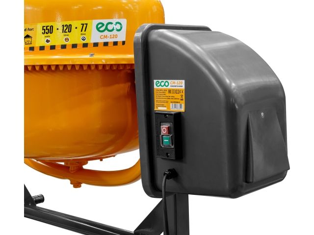 Бетоносмеситель ECO CM-120 (объём 120/77 л, 550 Вт, 230 В, вес 39 кг) (EC3410-3)