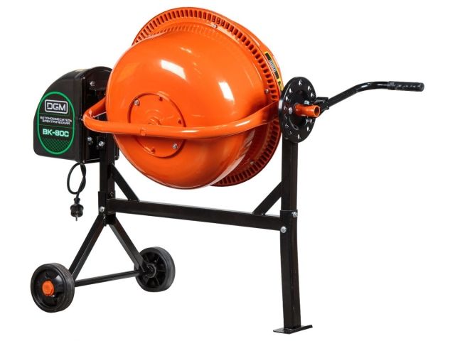 Бетоносмеситель DGM BK-80C (объем 70/55 л, 375 Вт, 230 В, вес 23,5 кг) (DG1540-3)