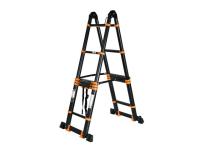 Лестница телескопическая 2-х секц. алюм. 210/420см, 2х5 ступ. 14,8кг BLACK LINE STARTUL (ST9932-042) (усиленное шарнирное соединение, ширина ступени 8 (ST9932-042)