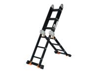 Лестница алюм. многофункц.4х4 ступ.(стрем.-229см,лестн.-465см) 13,8кг BLACK LINE STARTUL (ST9930-04) (усиленное шарнирное соединение, прорезиненные ко (ST9930-04)