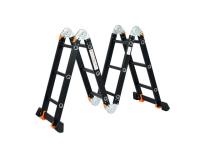 Лестница алюм. многофункц.4х4 ступ.(стрем.-229см,лестн.-465см) 13,8кг BLACK LINE STARTUL (ST9930-04) (усиленное шарнирное соединение, прорезиненные ко (ST9930-04)