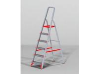 Лестница-стремянка алюм. проф. с широкой ступенью 129 см 6 ступ. 7кг NV3117 Новая Высота (макс. нагрузка 225кг) (3117106)