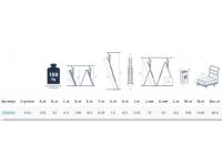 Лестница алюм. 3-х секц. 309/796/328 см 3х12 ступ. 20,2кг  NV3230 Новая Высота (макс. нагрузка 150кг) (3230312)