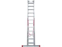 Лестница алюм. 3-х секц. 309/796/328см 3х12 ступ., 23,5кг  NV5230 Новая Высота (макс. нагрузка 150кг) (5230312)