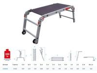 Рабочие подмости проф. 2х4х2  NV 3340 Новая Высота (макс. нагрузка 250кг) (3340242)