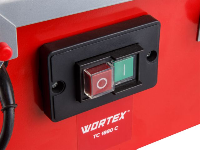Плиткорез электрический WORTEX TC 1880 C в кор. 600 Вт, 180 мм, 2800 об. мин., глубина до 34 мм (стол 385x380 мм, водная система охлаждения) (1318789)