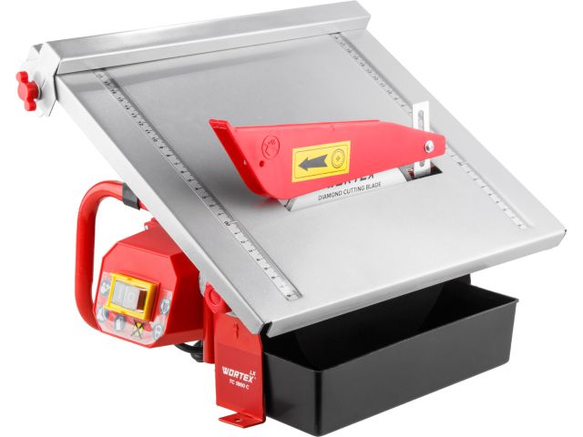 Плиткорез электрический WORTEX LX TC 1860 C в кор. 600 Вт,180 мм, 2800 об. мин., глубина до 34 мм (стол 330x360 мм, водная система охлаждения) (1318790)