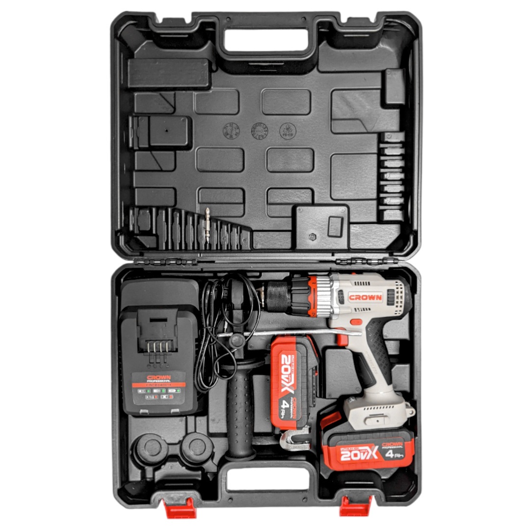 Шуруповерт аккумуляторный CROWN CT21090HMX-4 BMC