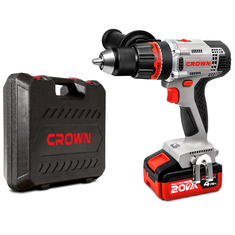 Шуруповерт аккумуляторный CROWN CT21076HMX-4 BMC
