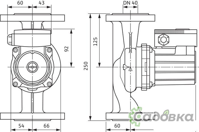 Циркуляционный насос Wilo TOP-RL 40/4