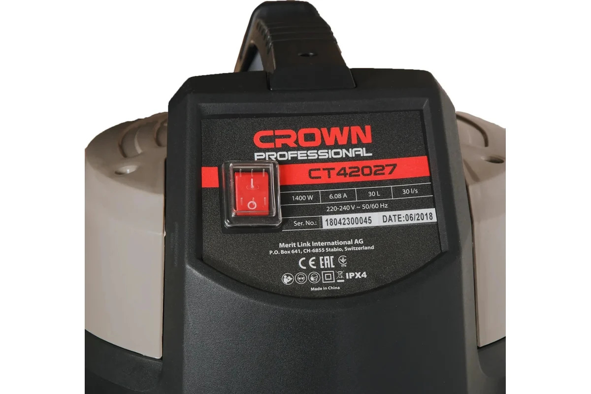 Пылесос промышленный CROWN CT42027