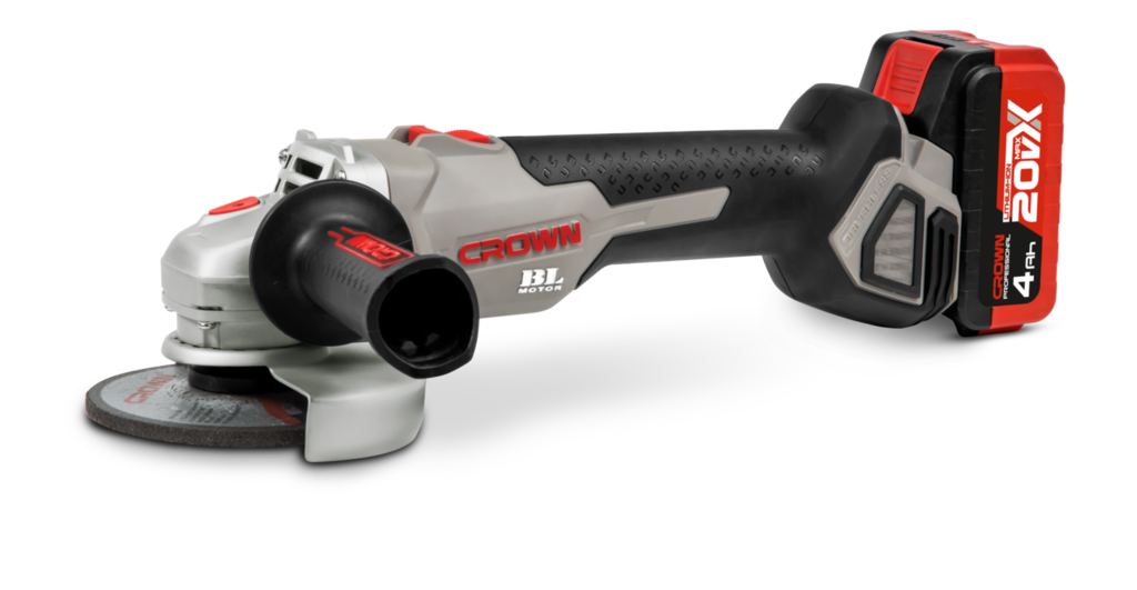 Машина угловая шлифовальная аккумуляторная CROWN CT23001-125HX-4 BMC