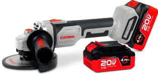Машина угловая шлифовальная аккумуляторная CROWN CT23026-125XS-4 BMC