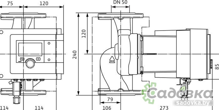 Циркуляционный насос Wilo Stratos MAXO 50/0.5-6