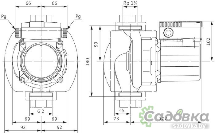 Циркуляционный насос Wilo TOP-S 30/10 (3~400/230 V, PN 10)