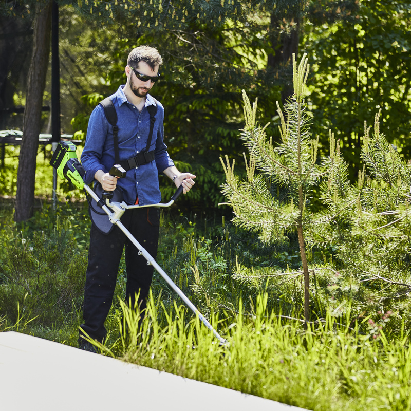 Триммер Greenworks GD40BCB 40V (40 см) аккумуляторный, без АКБ и ЗУ