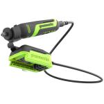 Гравер Greenworks G24RT 24V с базой и оснасткой (52 шт) аккумуляторный, без АКБ и ЗУ