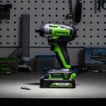Винтоверт ударный Greenworks GD24ID3 24V (300Нм) аккумуляторный, без АКБ и ЗУ