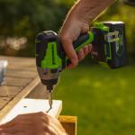 Винтоверт ударный Greenworks GD24ID3 24V (300Нм) аккумуляторный, без АКБ и ЗУ