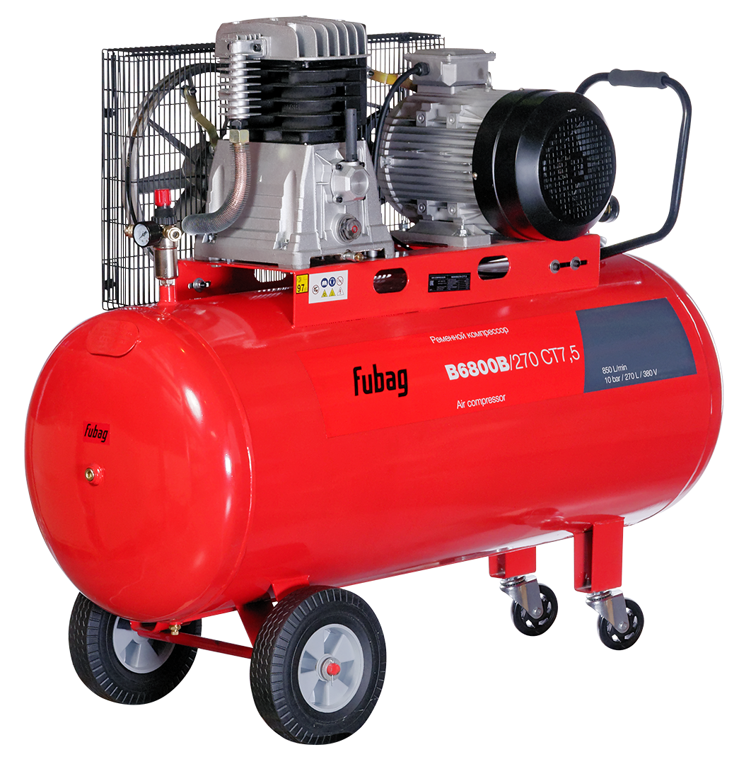 Компрессор масляный ременной FUBAG B6800B/270 СТ7.5 одноступенчатый
