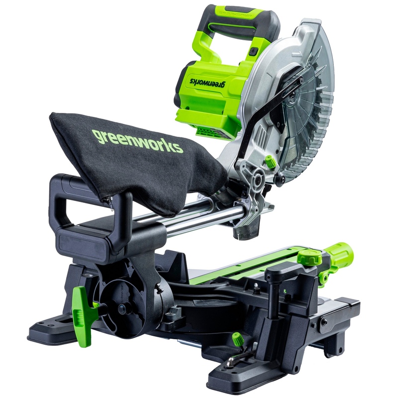 Торцовочная пила Greenworks GD24MS216 24V (65х310мм) аккумуляторная, без АКБ и ЗУ