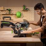 Торцовочная пила Greenworks GD24MS216 24V (65х310мм) аккумуляторная, без АКБ и ЗУ