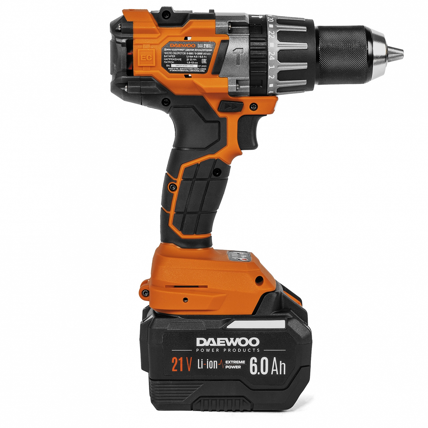 Дрель-шуруповерт ударная аккумуляторная DAEWOO DAA 2161Li