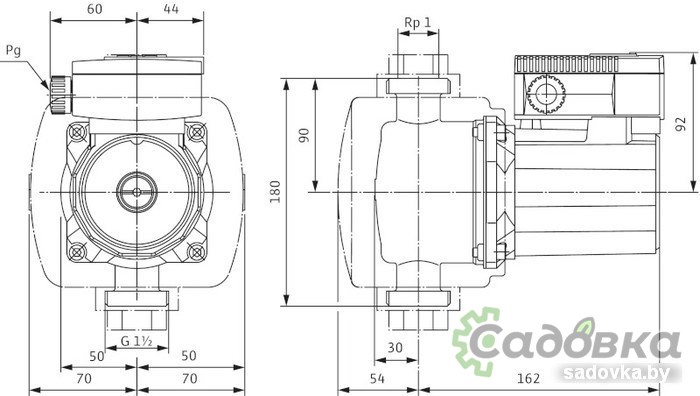 Циркуляционный насос Wilo TOP-Z 25/6 (3~400 V, PN 10, Inox)