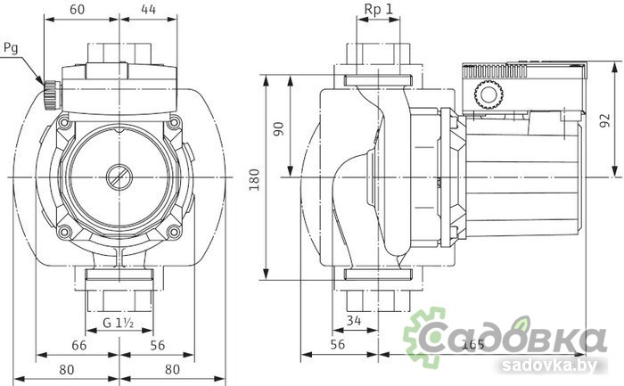 Насос Wilo TOP-S 25/7 (1~230 V, PN 10)