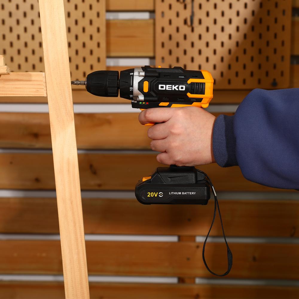 Дрель-шуруповерт аккумуляторная DEKO Banger 20V 080-1004