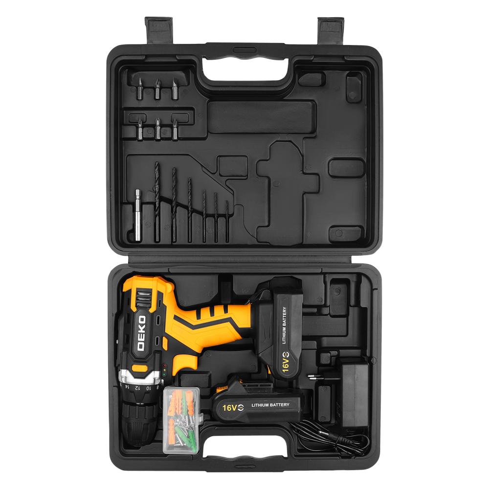 Дрель-шуруповерт аккумуляторная DEKO Banger 16V 080-1003