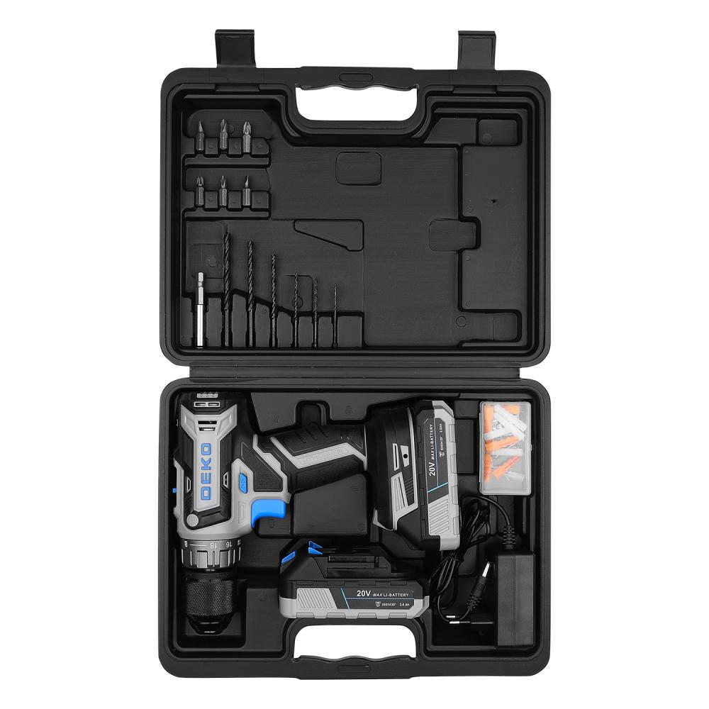 Дрель-шуруповерт аккумуляторная DEKO DKCD20V PRO 080-1001