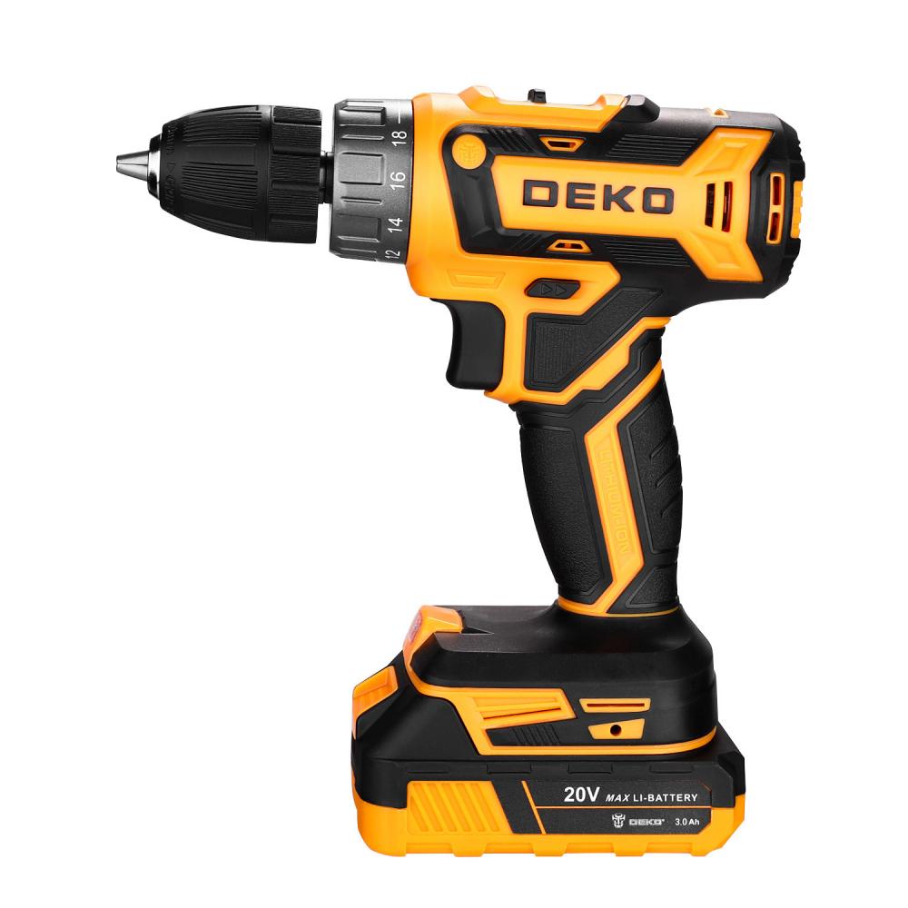Дрель-шуруповерт аккумуляторная DEKO GCD20DU PRO SET 63