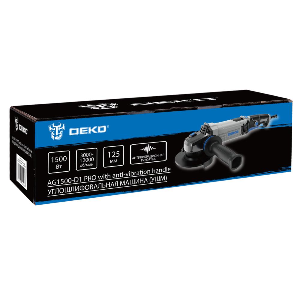 Углошлифмашина DEKO AG1500-D1 PRO