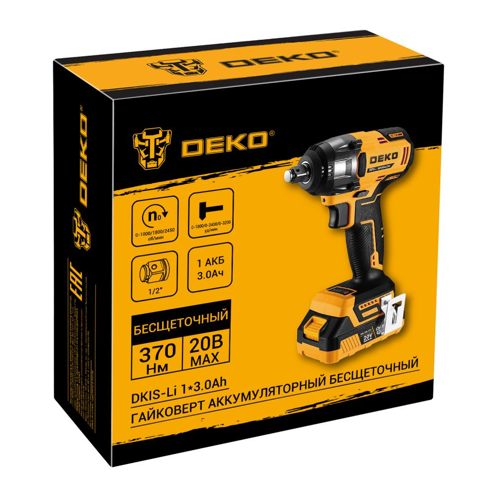 Гайковерт аккумуляторный DEKO DKIS-Li
