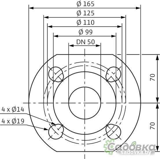 Циркуляционный насос Wilo TOP-Z 50/7 (3~400 V, PN 6/10, GG)