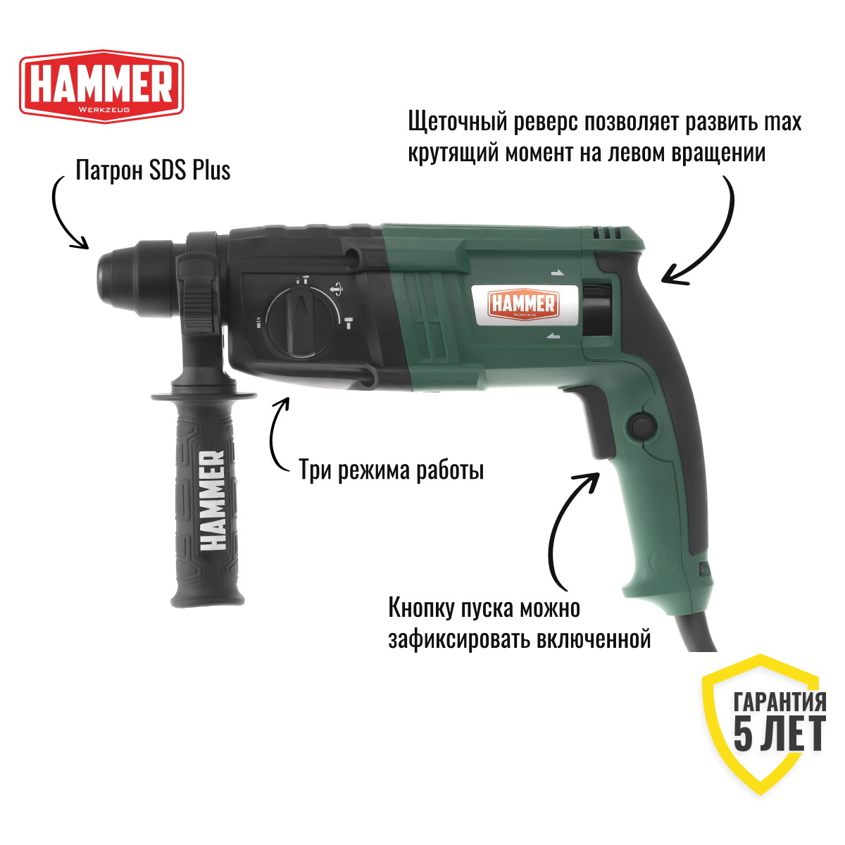 Перфоратор Hammer PRT650D