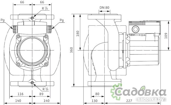 Насос Wilo TOP-S 80/7 (3~400/230 V, PN 6)