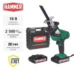 Пила сабельная аккумуляторная Hammer LZK18DC