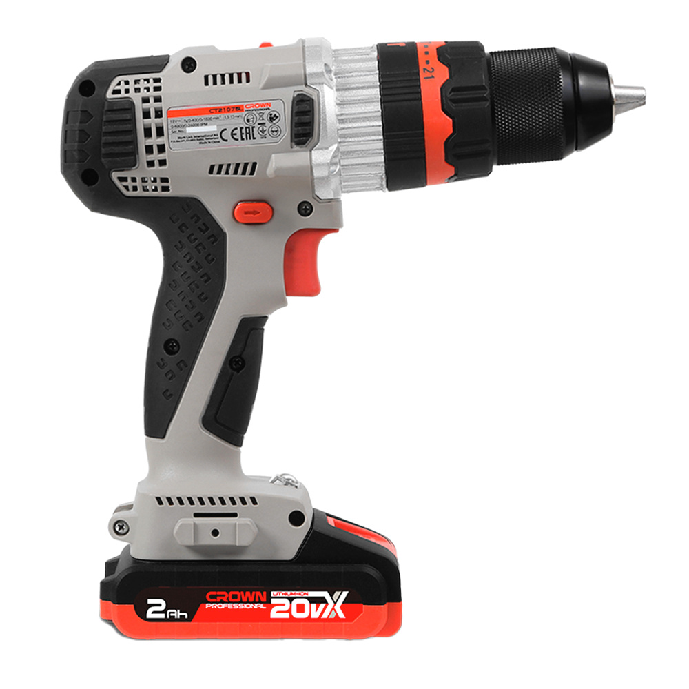Шуруповерт ударный аккумуляторный CROWN CT21075HMX-2 BMC