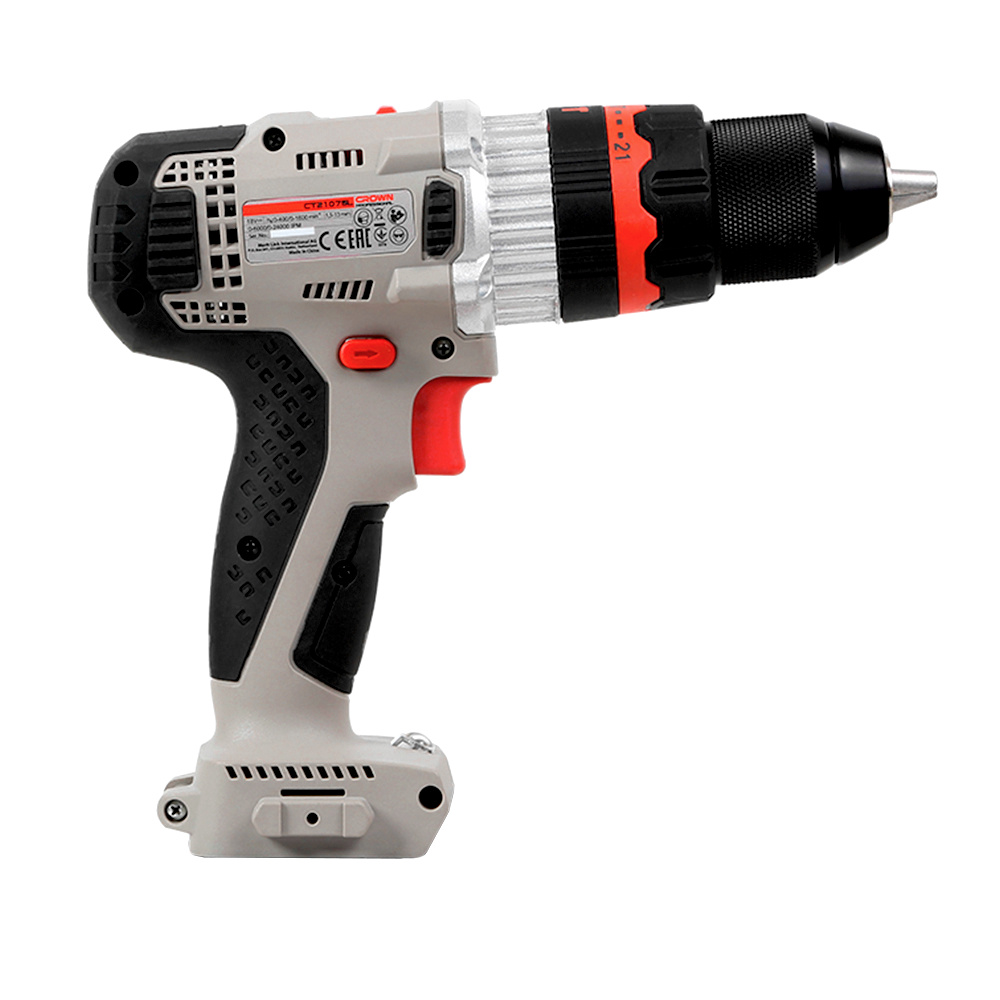 Шуруповерт ударный аккумуляторный CROWN CT21075HMX (без АКБ и СЗУ)