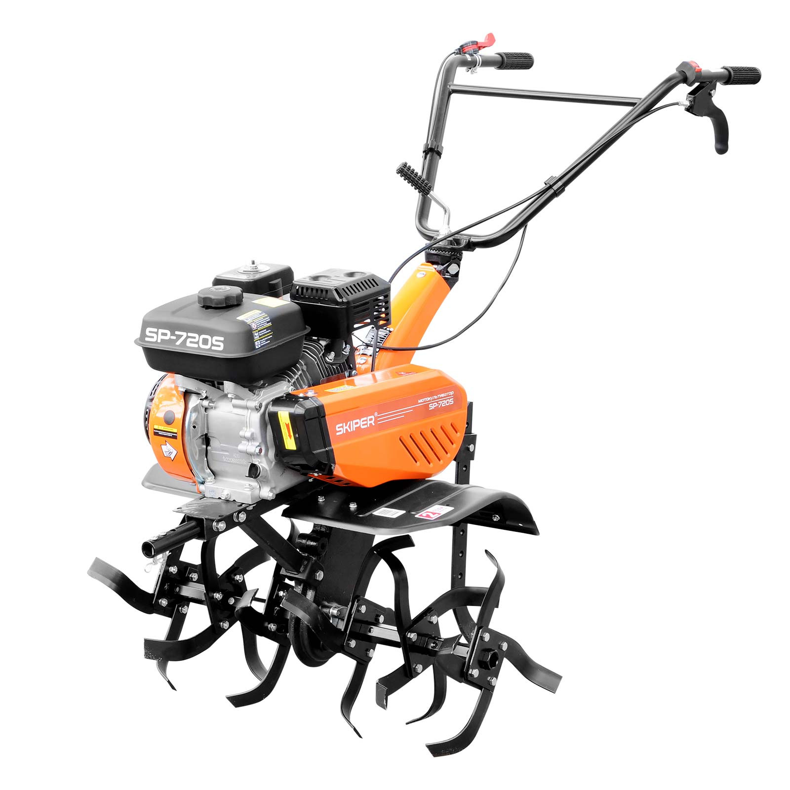 Культиватор SKIPER  SP-720S  (8 л.с., без ВОМ, передач 3+1, без колёс)