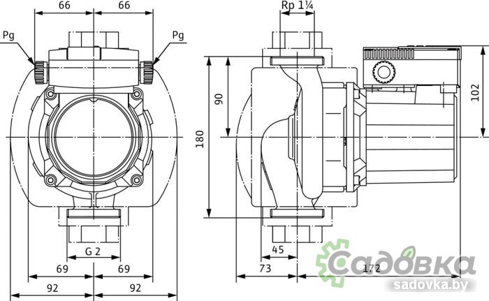 Циркуляционный насос Wilo TOP-S30/10 EM PN6/10