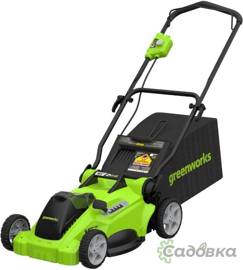 Газонокосилка Greenworks GD40LM16X 2517907 (без АКБ)