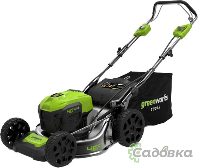 Газонокосилка Greenworks GD40LM46SP 2506807UB (с 1-им АКБ 4 Ah)