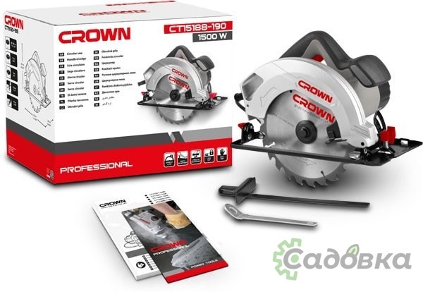 Дисковая пила CROWN CT15188-190