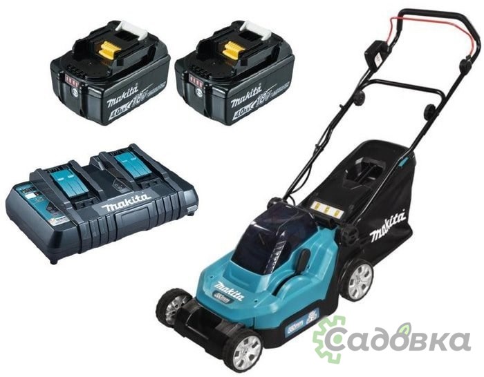 Колёсная газонокосилка Makita DLM382PM2 (с 2-мя АКБ)