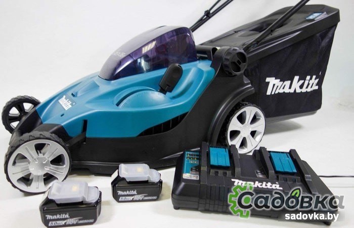 Колёсная газонокосилка Makita DLM431PT2 (с 2-мя АКБ)